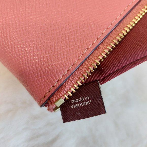 Coach 58032 Women's Pink Leather Mini Bag/Wristlet - Picture 7 of 9